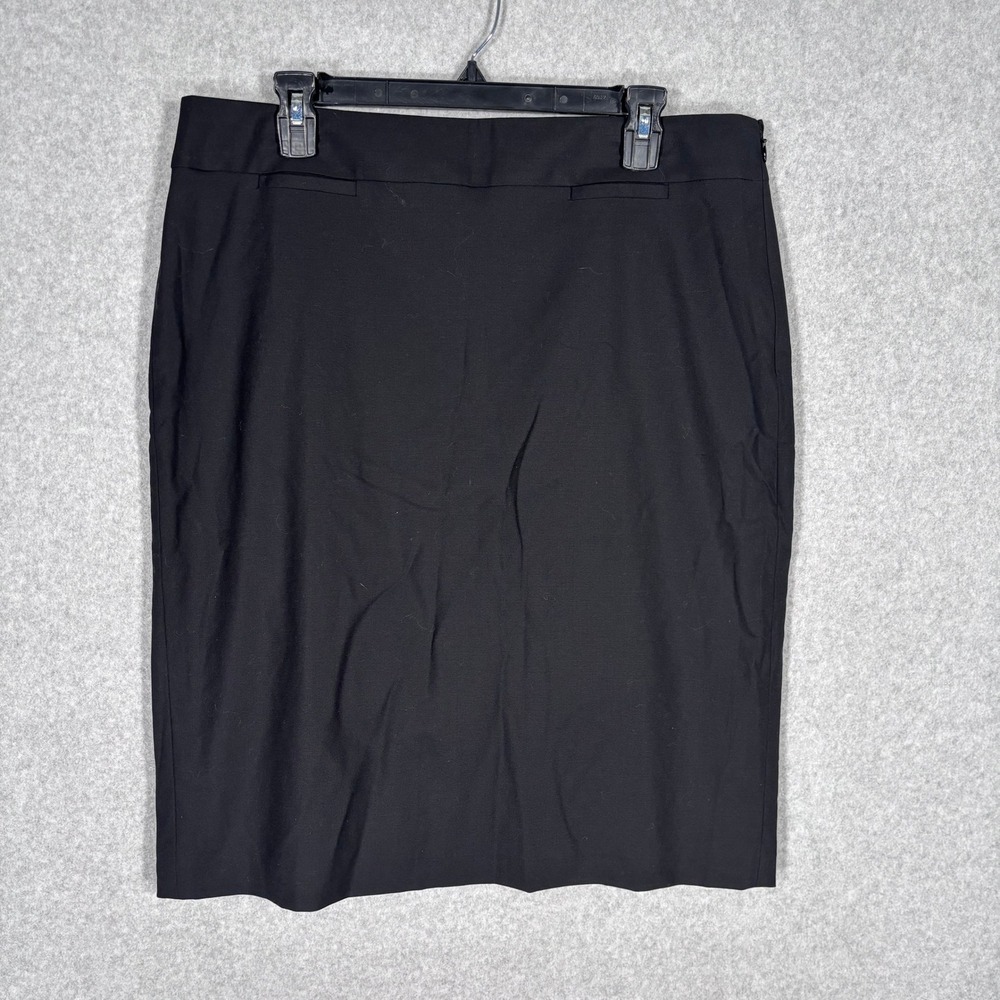 Banana‎ Republic Wool Pencil Skirt 14T Tailored Minimalist Quiet Luxury Career